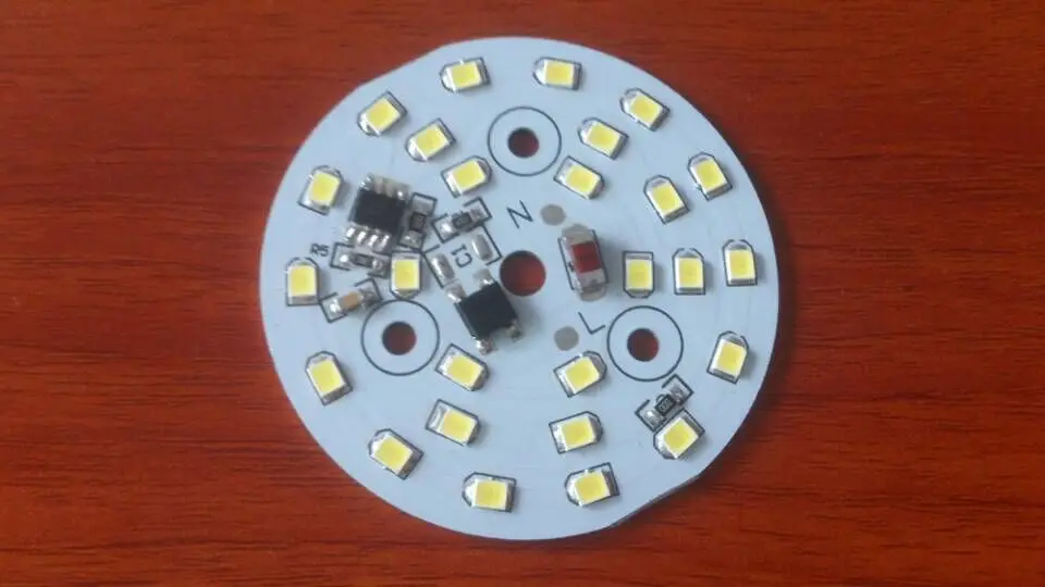 AC 220V directly driver SMT 2835 led PCBA assembly round LED bulb pcb board manufacturer in China