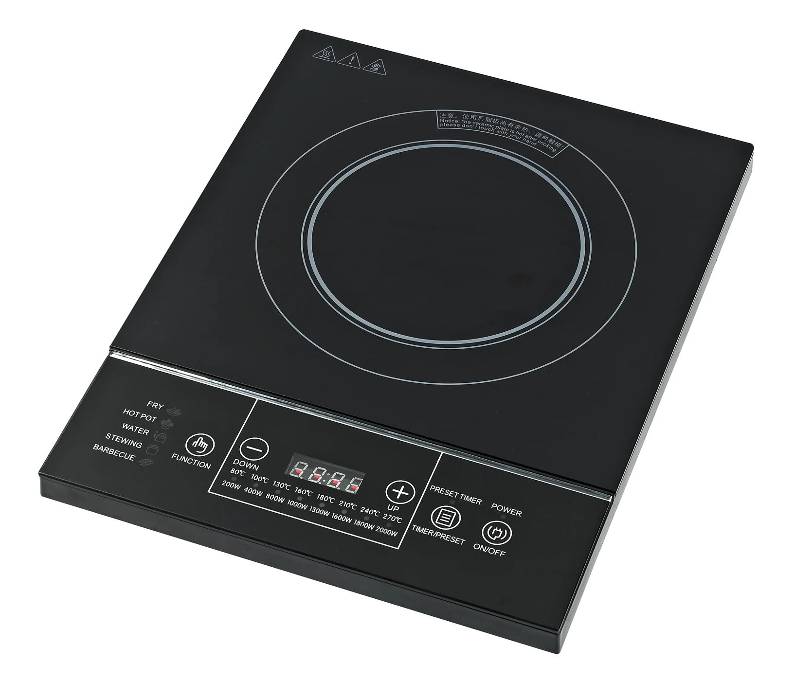 1burner Black Crystal Electric Induction Stove Buy Induction Stove