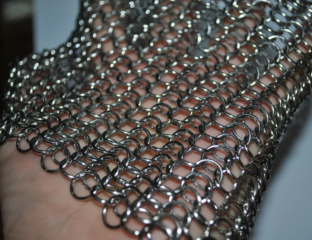 Stainless Steel Chainmail Ring Mesh 10 Mm Ring Mesh Curtain Woven By 1.