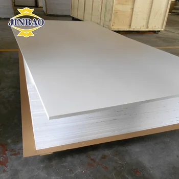 jinbao 210mm expanded pvc sheet custom size white pvc