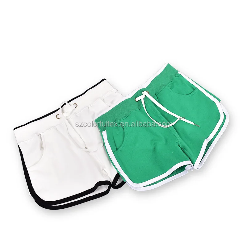 Custom logo blank plain gym women short sports running shorts