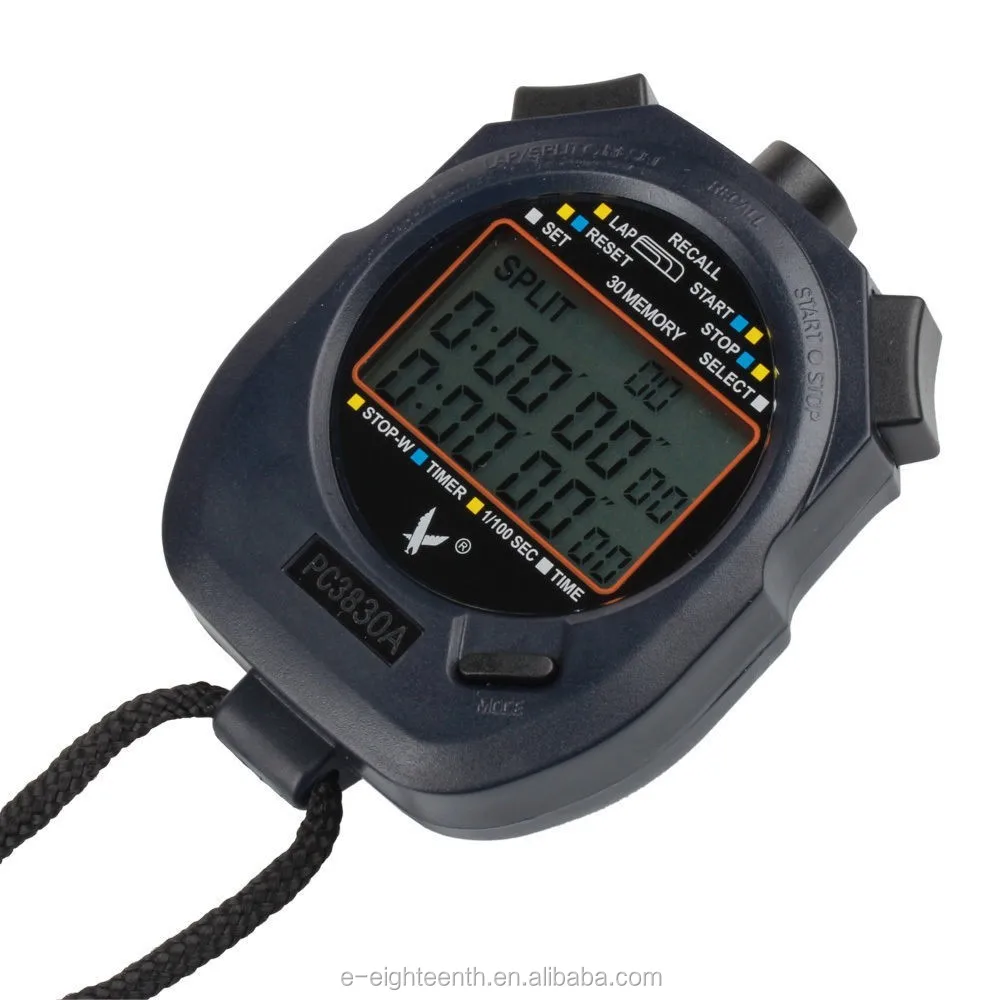 Digital Running Timer Chronograph Professional Sports Stopwatch - Buy ...