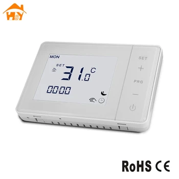 White Touch Screen Wall Hanged Boiler Room Thermostat With Batteries Warm Floor Thermoregulator Buy White Touch Screen Thermostat Wall Hanged Boiler