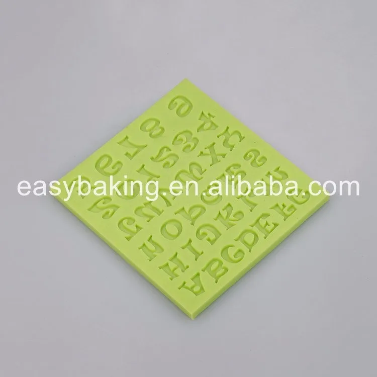 Numbers and Alphabet Fondant Silicone Molds for Cake Decoration ES-3001