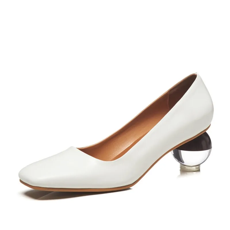 white heels for work