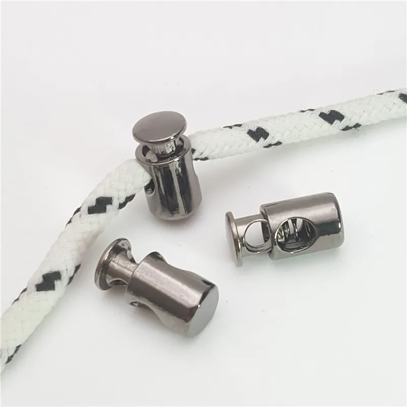Wholesale High Polished Metal Drawstring Toggle Cord End Stopper Lock