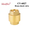 Non return one way in-line brass spring check valves with plastic pin