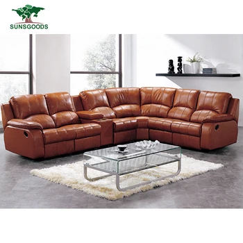 High Quality Genuine Leather Home Theater Seating Home Movie