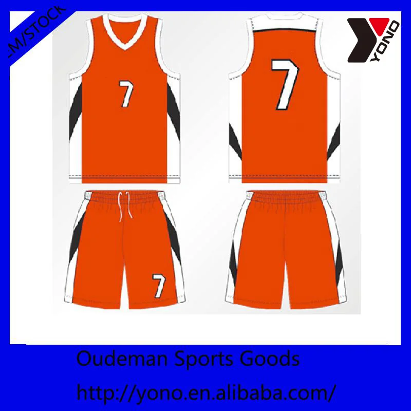 orange basketball jersey design