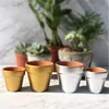 various size gold and silver painted 4 inch large terracotta pots wholesale