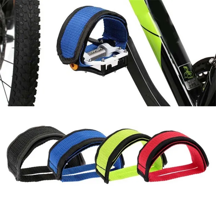 1pcs GREEN MTB// Fixed Gear// BMX Bike//Cycle Quick Fit Pedal Toe Straps3