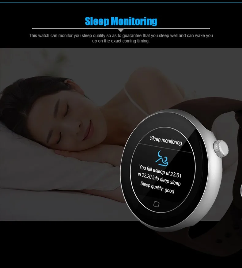 C1 Smart Watch 1.22 Dual Bluetooth IP67 Waterproof Heart Rate Monitor Siri Gesture Control Remote Camera for Android iOS