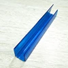 U shape snap plastic Transparent Polycarbonate Profiles Connect pc sheet connector u profile