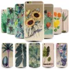 2019 Trees Cactus Sunflowers Daisy print Ultra Thin Soft TPU Clear phone Case Cover For iPhone 11 pro max 6S 7 8 plus xs xr