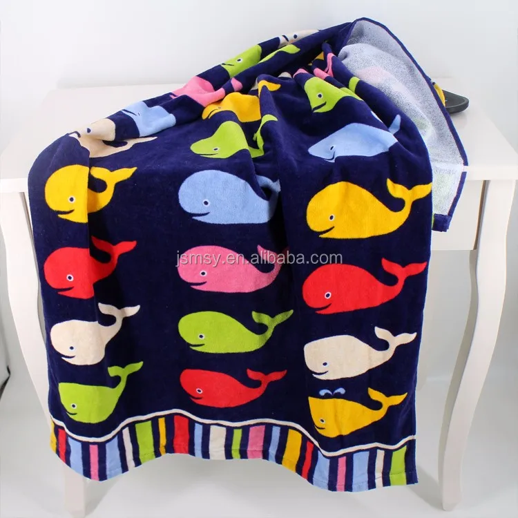 Extra Large Thick Beach Towel Custom Luxury Cotton Printed Beach Towel