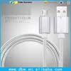 Colorful flat 2 in 1 mobilephone usb data charging cable for android and iPhone