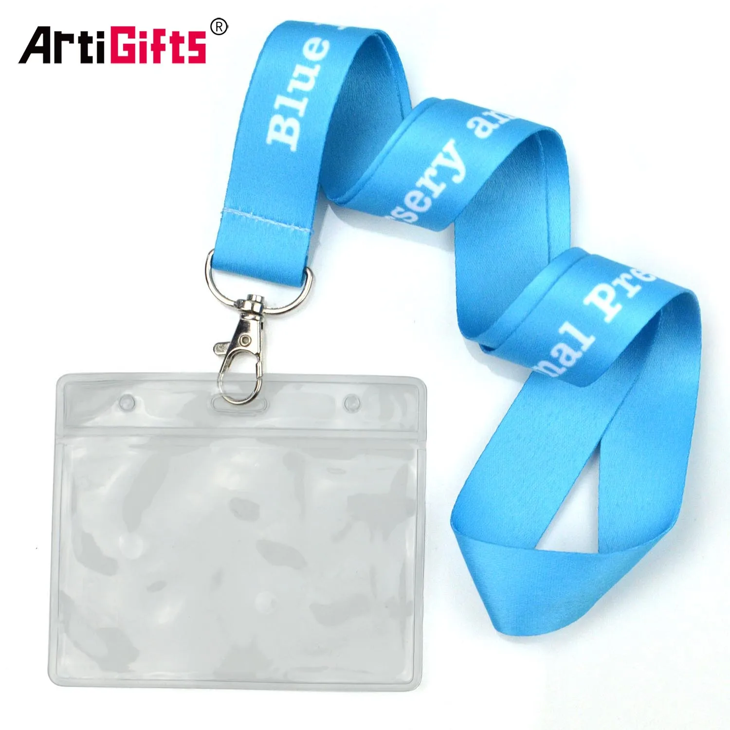 Wholesale fashion hotel badge id card holder neck rope lanyard