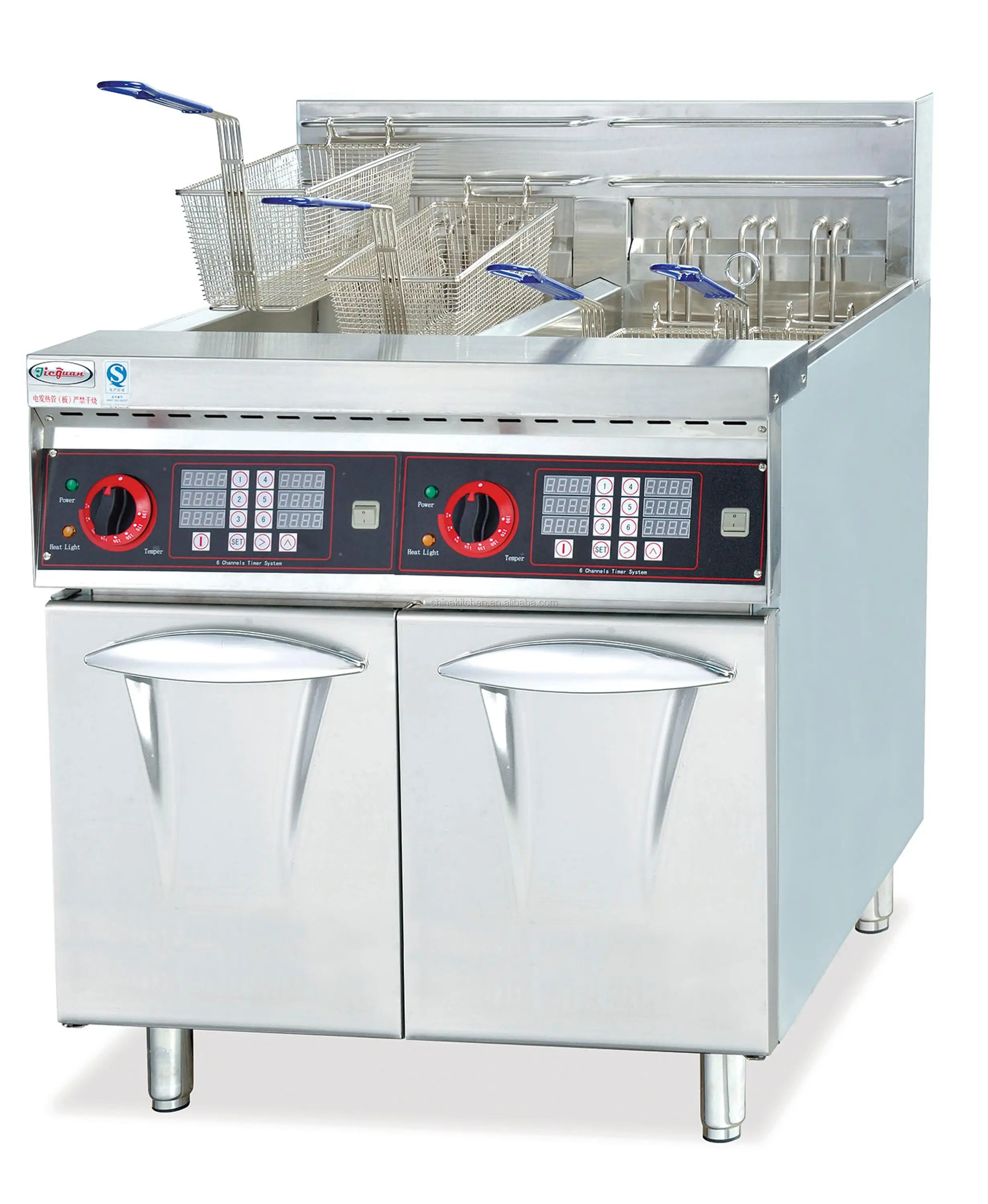 Professional Deep Fryer/2 Tank 4 Basket Deep Fryer/industrial Electric