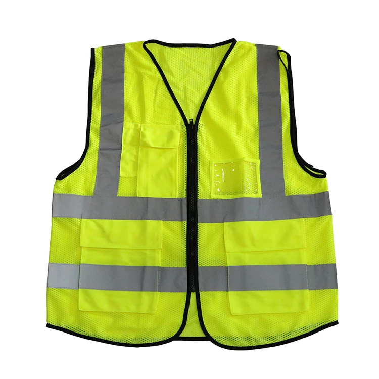 100% Polyester Security Guard Reflective Safety Vest - Buy Polyester ...