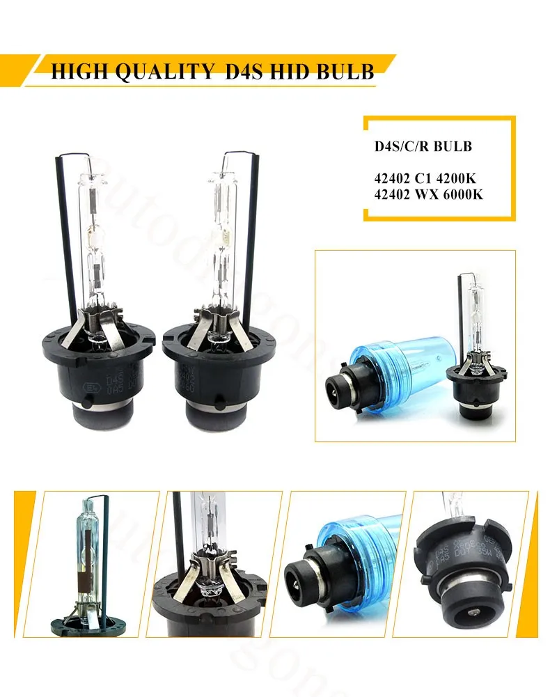 Adt Xenon Hid Bulb 42403 12v35w Xenon Standard Headlight 4200k 6000k