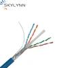 Indoor SFTP 23/24AWG CCA Bare Copper Lan Cable Cat6e