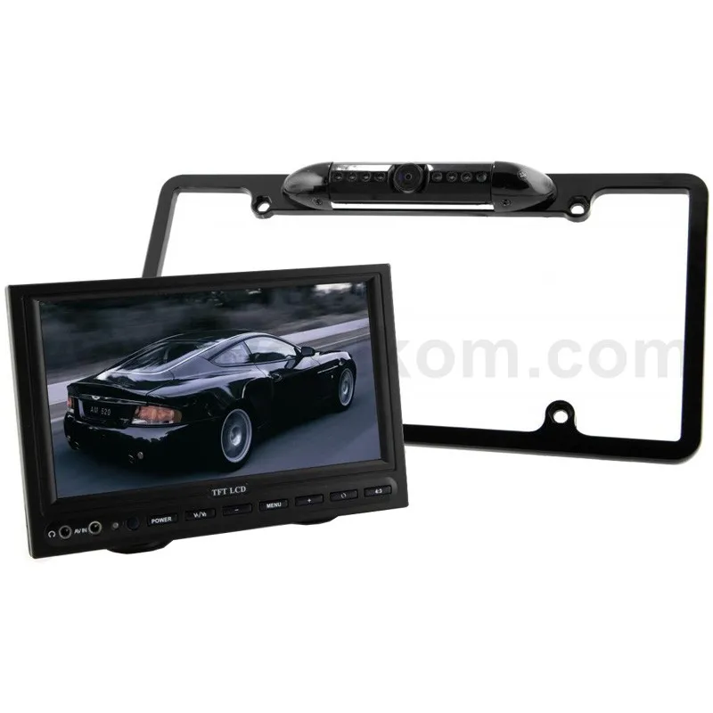 Night Vision License Plate Frame Car Rearview Camera 8 Infrared Leds