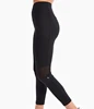 women multifunctional light weight performance yoga tights spandex compression leggings with mesh insert women apparel