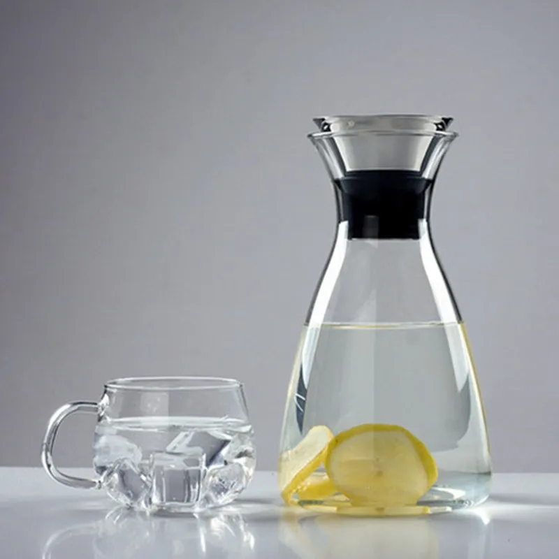 Heat Resistant Insulated Glass Water Jug With Spout And Steel Lid Buy