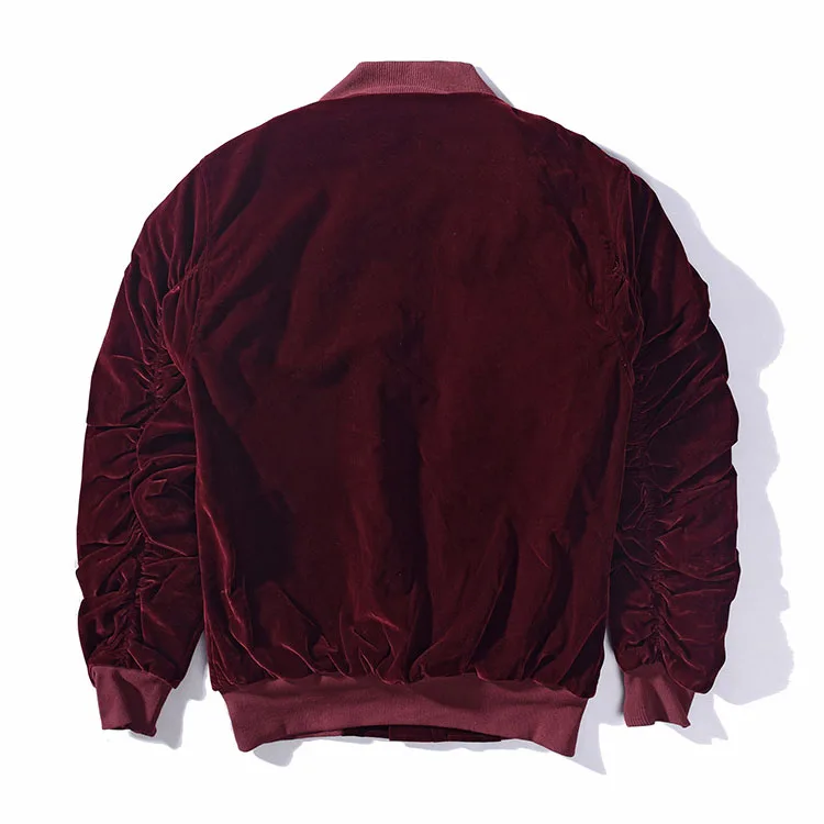Wholesale Motorcycle Bomber Velour Jacket For Men Buy Bomber Velour