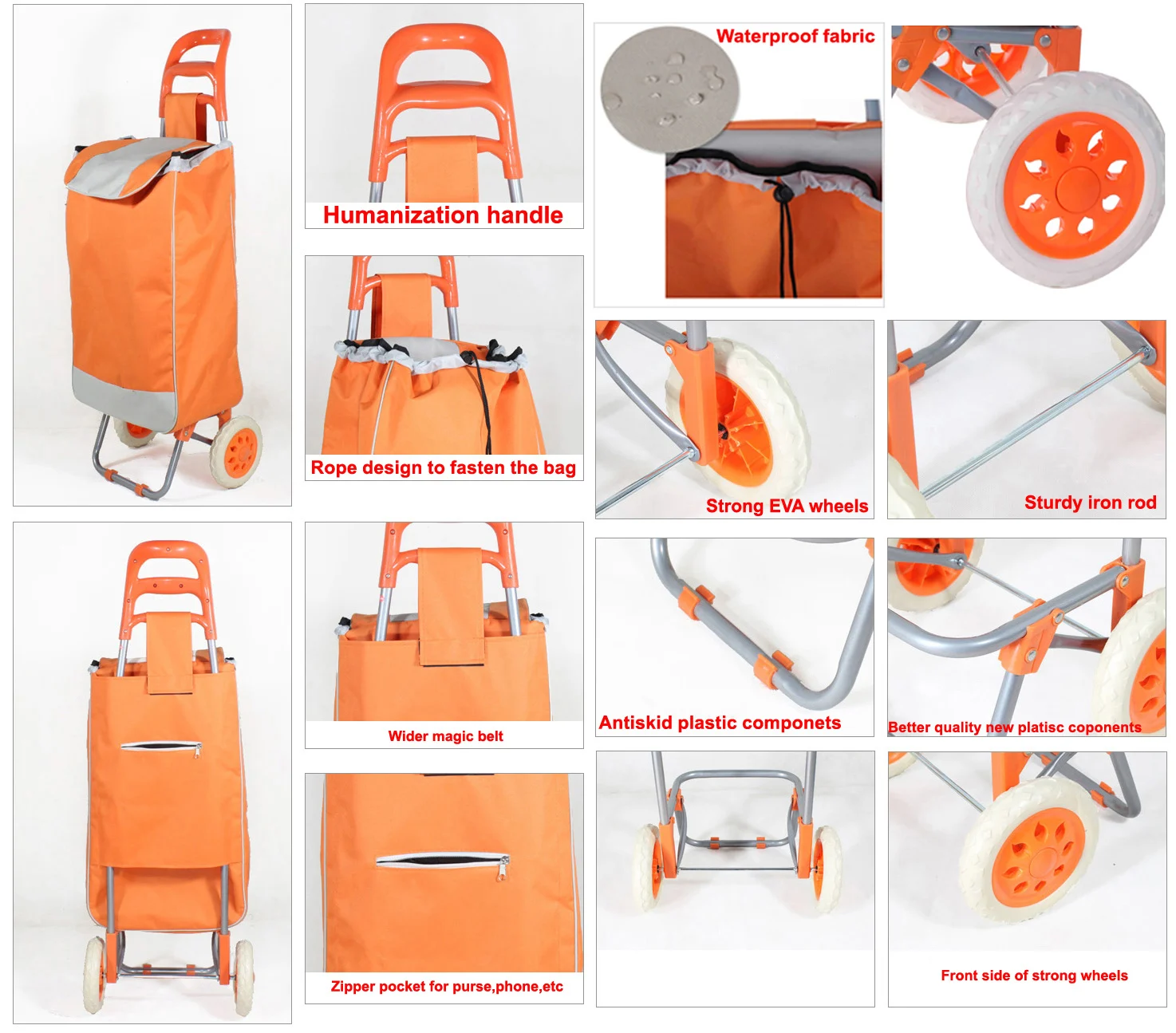 Foldable Luggage Trolley Portable Folding Hand Truck And Dolly