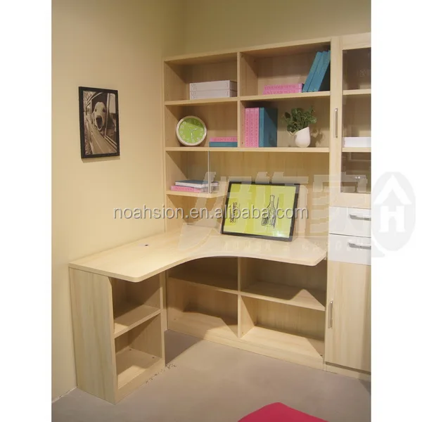 study table with bookshelf for kids