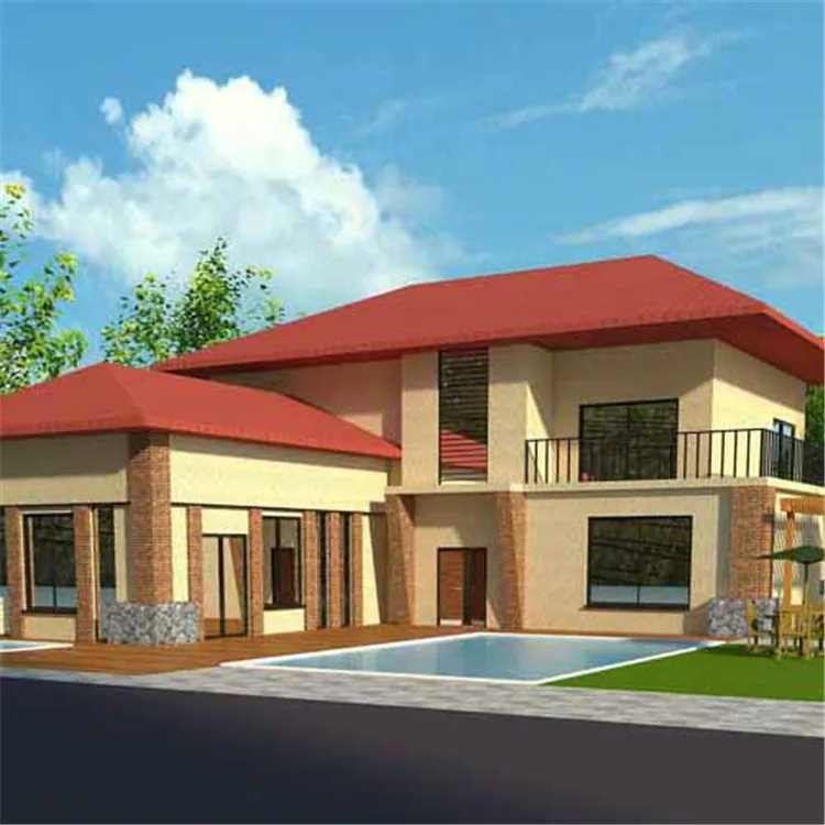 Cheap China Flat Pack Roof Prefabricated Homes Light Steel Villa House