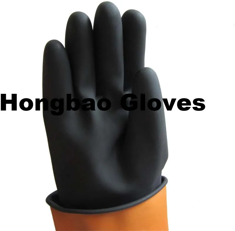 120g Heavy Duty Latex Gloves Heat Resistant Strong Acid Alkali And Oil