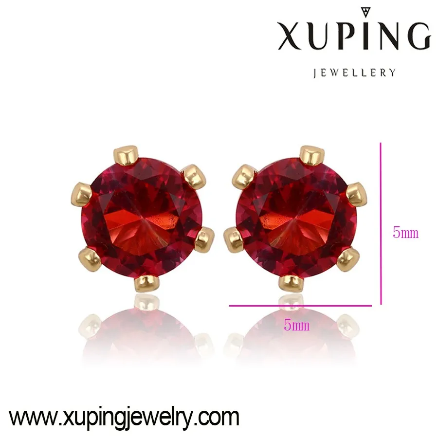91282new Trend Wholesale Fashion Jewelry Ruby Stud Earrings Buy Ruby