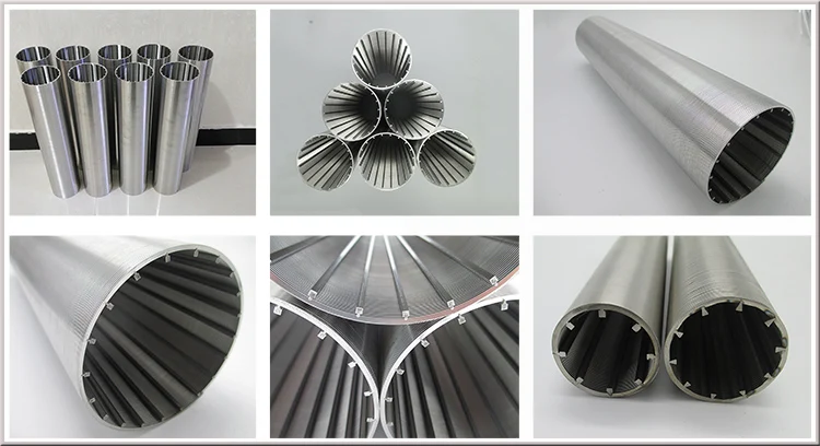 product-750-408 Stainless steel slotted wedge wire screen water well tube drill pipe