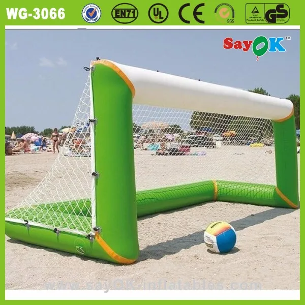 Official Costumes Inflatable Soccer Goal Beach Foldable Target Soccer Goal For Rent For Training
