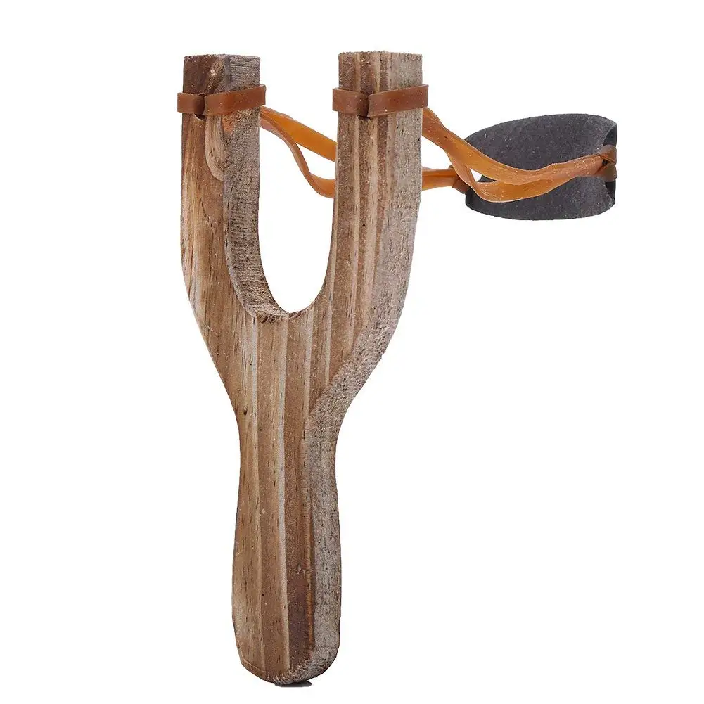 New Handmade Wood Shooting Hunting Slingshot Aim Game Safety Leisure Catapults 