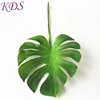 high quality simulated hand feeling single glabra dorsal leaf artificial green leaves