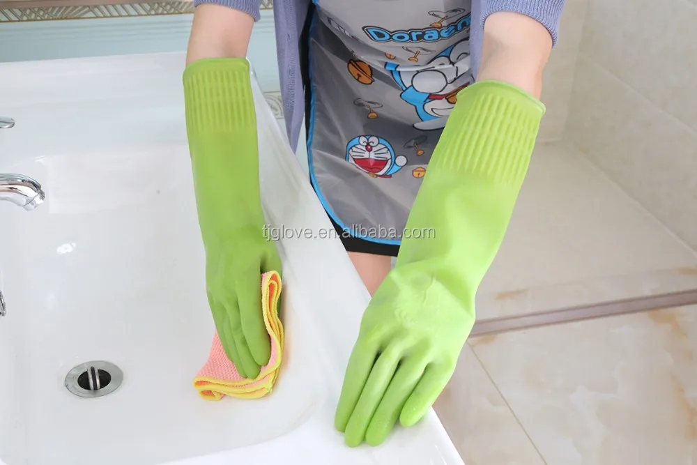 Extra Long Sleeve Household Rubber Cleaning Latex Gloves Buy Long