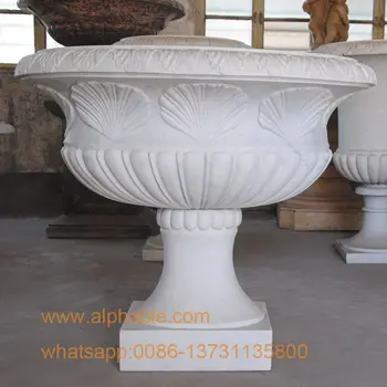 Natural Marble Garden Flowers Pot Wholesale Garden Urns , Buy Wholesale Garden Urns,Decorative Garden Urns,Garden Marble Flower Pot Product on