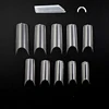 professional Completely Style false nails Arc half cover curved transparent nail tips