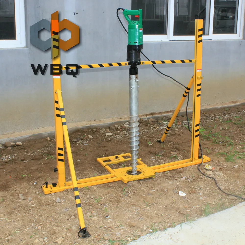 Mini Electric Helical Pier Pile Driver For Solar Power System Wbq 03