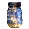 Latest style LED Fairy Light Mason Jar Solar Light Lids Outdoor Garden Christmas Hanging Solar Jar Light