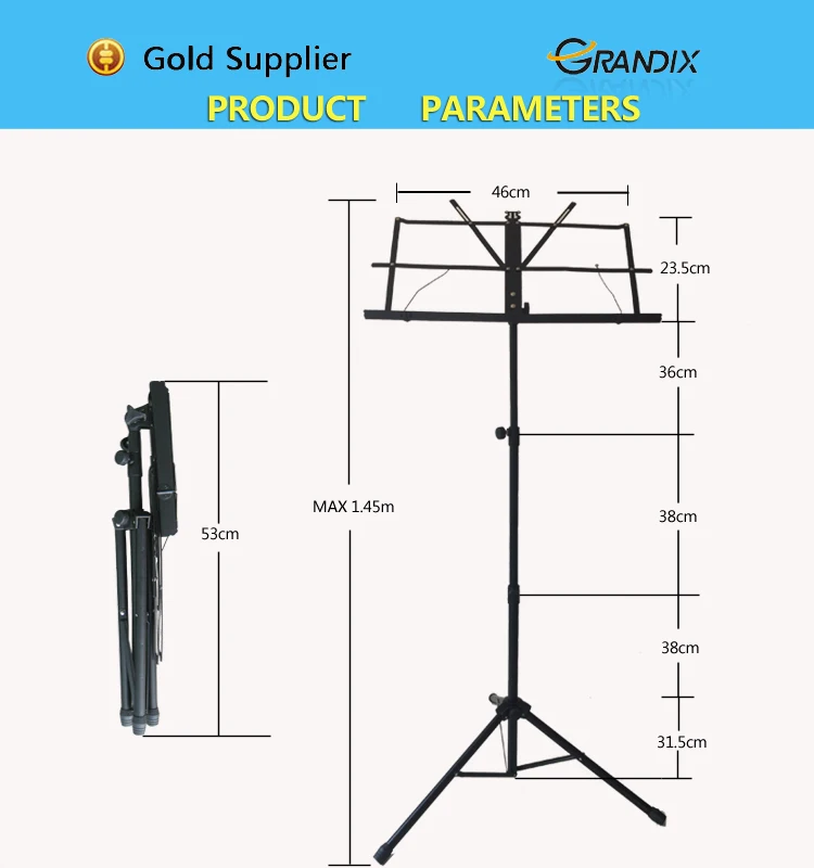 China Cheap Professional Height Adjustable Top Quality Metal Folding