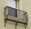 wrought iron balcony with flower stand designs detail