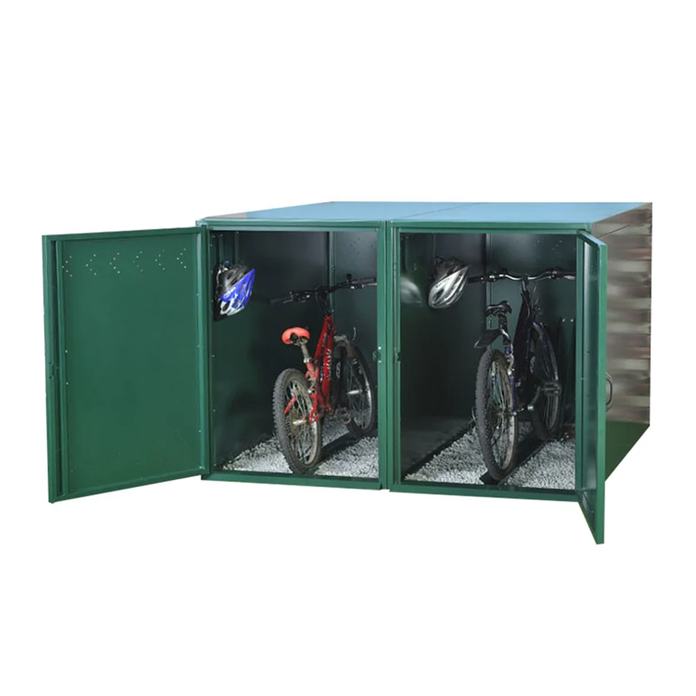 metal outdoor bike storage