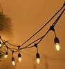 Connectable Garden Party Patio Bistro Market Cafe Hanging Socket Lamp LED Globe outdoor led bulb light strings