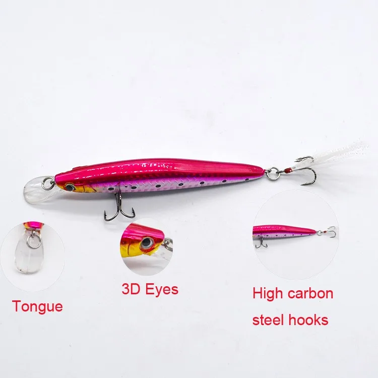 Free Fishing Tackle Samples 12cm 14g Casting Trolling Hard Bionic Bait
