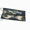 cheap custom design army camouflage pattern embroidery keychain