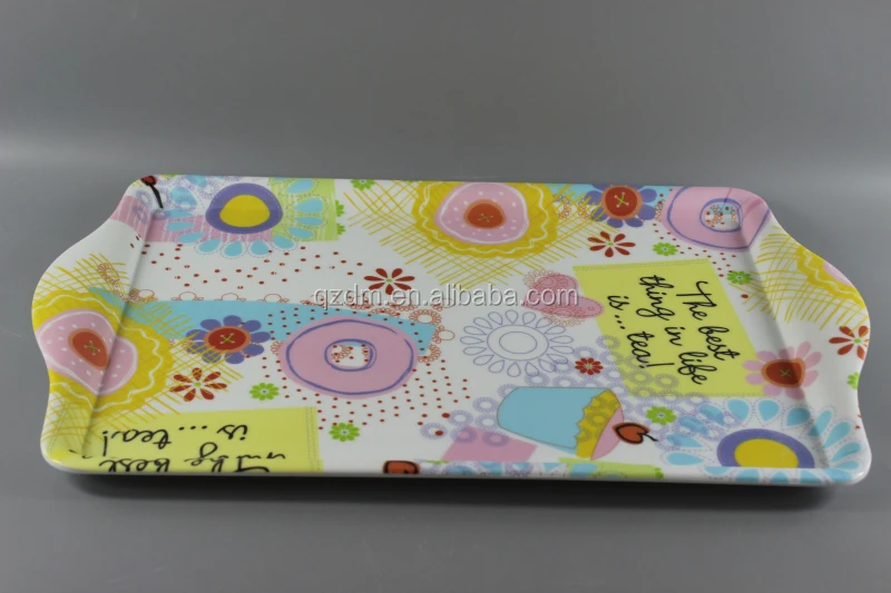 Matte melamine serving tray Fine velvet art